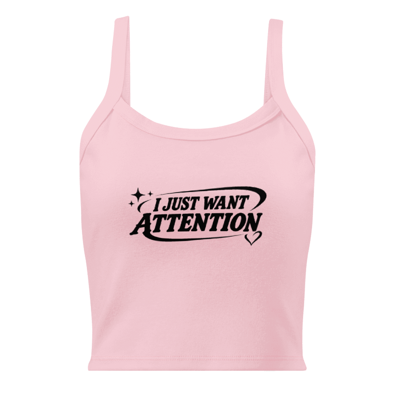 Attention Tank Vest (Pink)