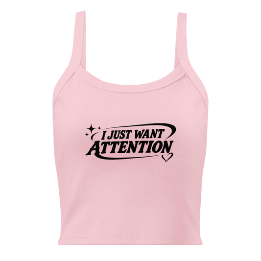 Attention Tank Vest (Pink)
