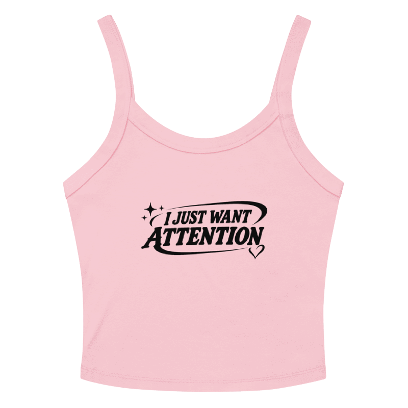 Attention Tank Vest (Pink)