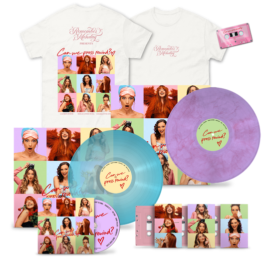 Can We Press Rewind - Cassette Set + CD + 2 LP's + T-Shirt + Magnet + Signed A6 Love Letter